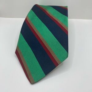 🔴SOLD🔴 Brooks Brothers Makers Vintage Men’s Silk Tie - Green & NavyStriped Tie